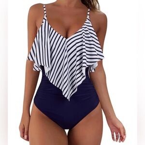 Slimming Ruffle Swimsuit